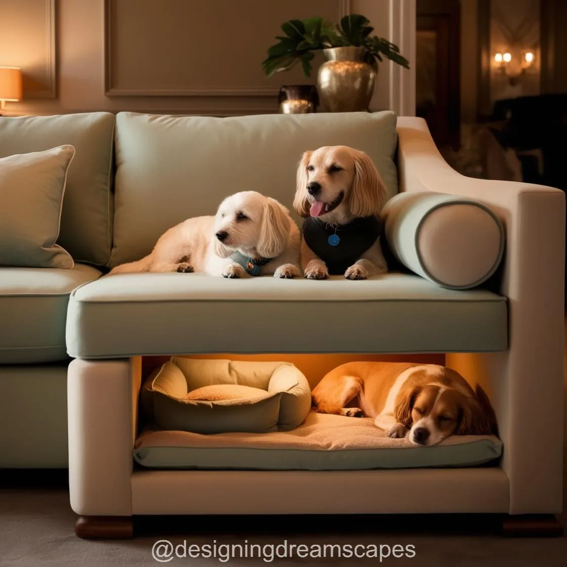 Transform Your Living Room: Discover the Sofa with Built-In Dog Bed Pods for a Cozy Home