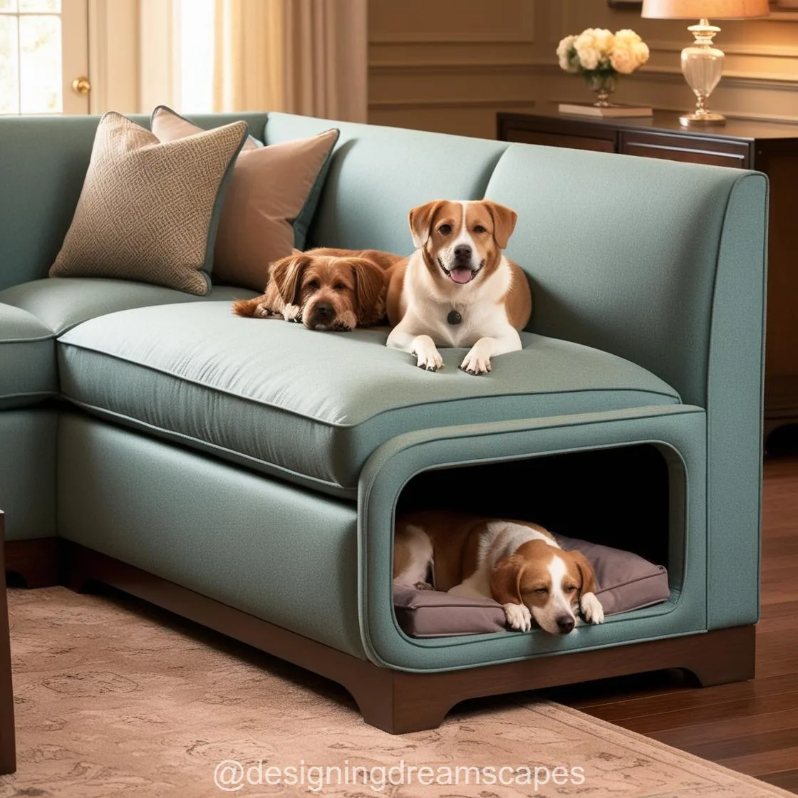 Transform Your Living Room: Discover the Sofa with Built-In Dog Bed Pods for a Cozy Home