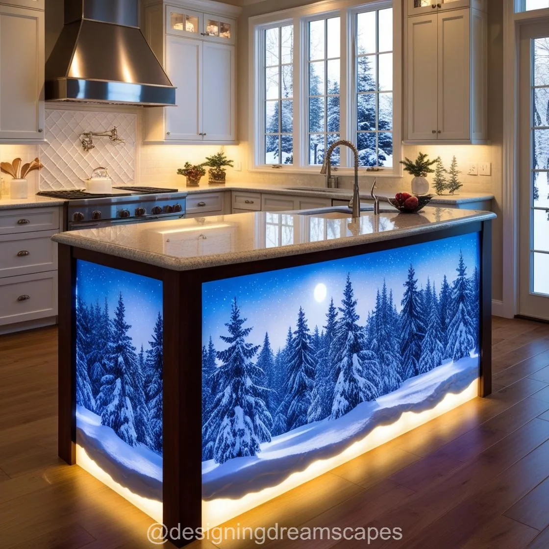 Transform Your Kitchen with Winter Themed Kitchen Islands for a Seasonal Touch