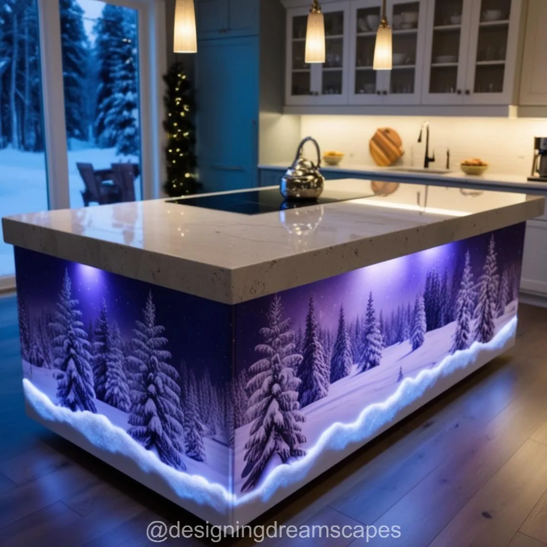 Transform Your Kitchen with Winter Themed Kitchen Islands for a Seasonal Touch