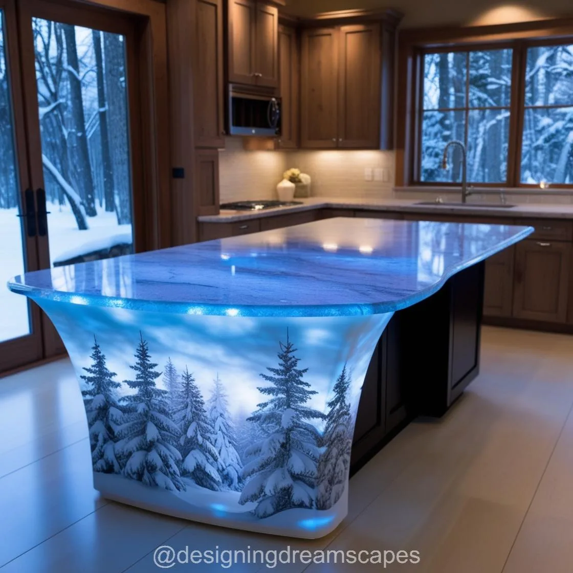 Transform Your Kitchen with Winter Themed Kitchen Islands for a Seasonal Touch