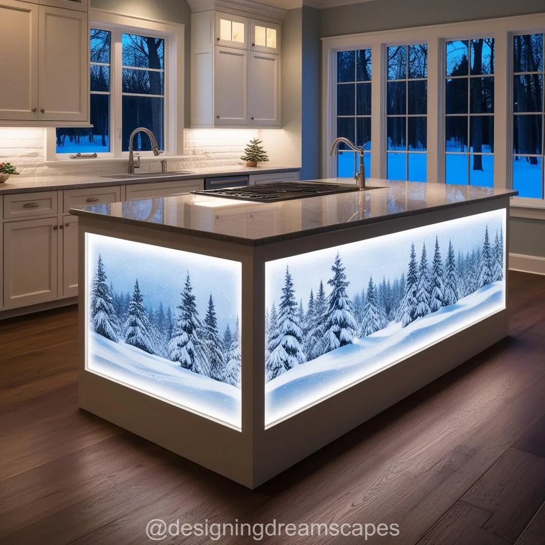 Transform Your Kitchen with Winter Themed Kitchen Islands for a Seasonal Touch