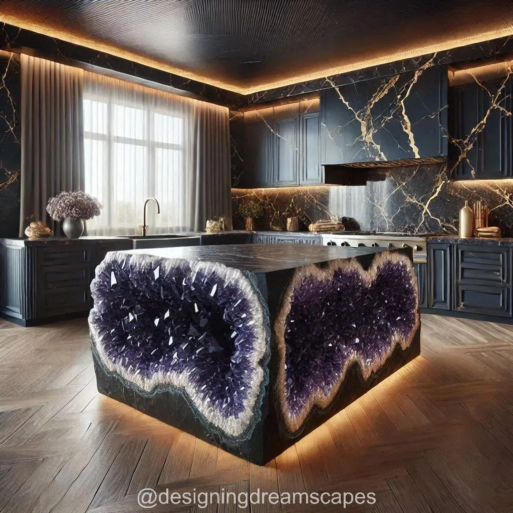 Luxury Mineral Crystal Kitchen Islands: A Stunning Fusion of Functionality and Artistry