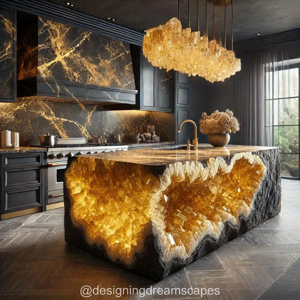 Luxury Mineral Crystal Kitchen Islands: A Stunning Fusion of Functionality and Artistry