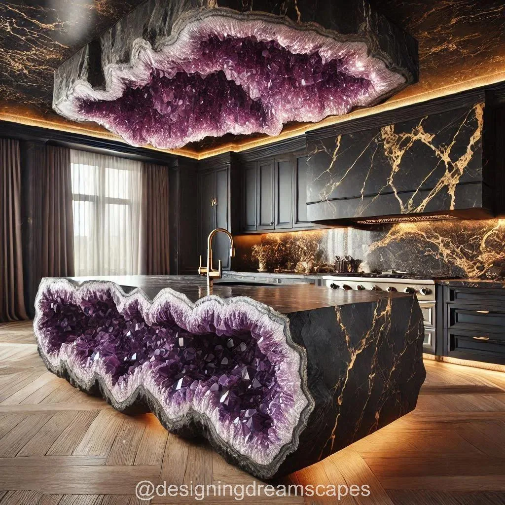 Luxury Mineral Crystal Kitchen Islands: A Stunning Fusion of Functionality and Artistry