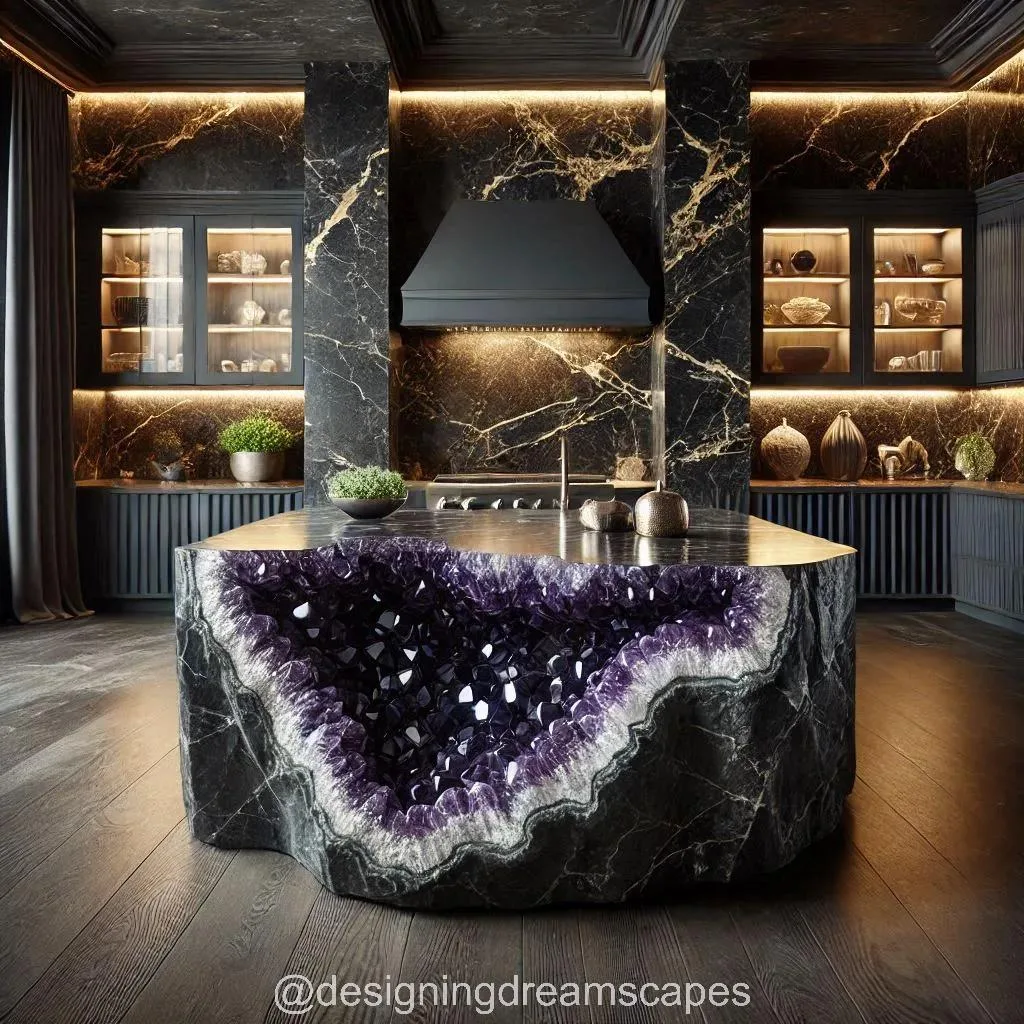 Luxury Mineral Crystal Kitchen Islands: A Stunning Fusion of Functionality and Artistry