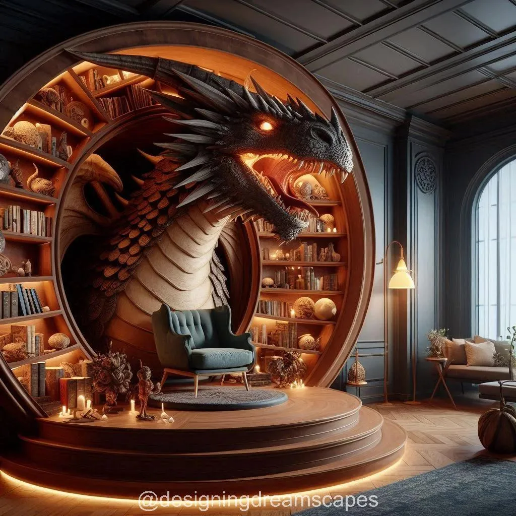 Elevate Your Décor with a Stunning Dragon Bookcase