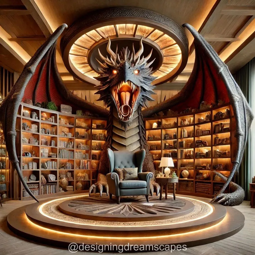 Elevate Your Décor with a Stunning Dragon Bookcase