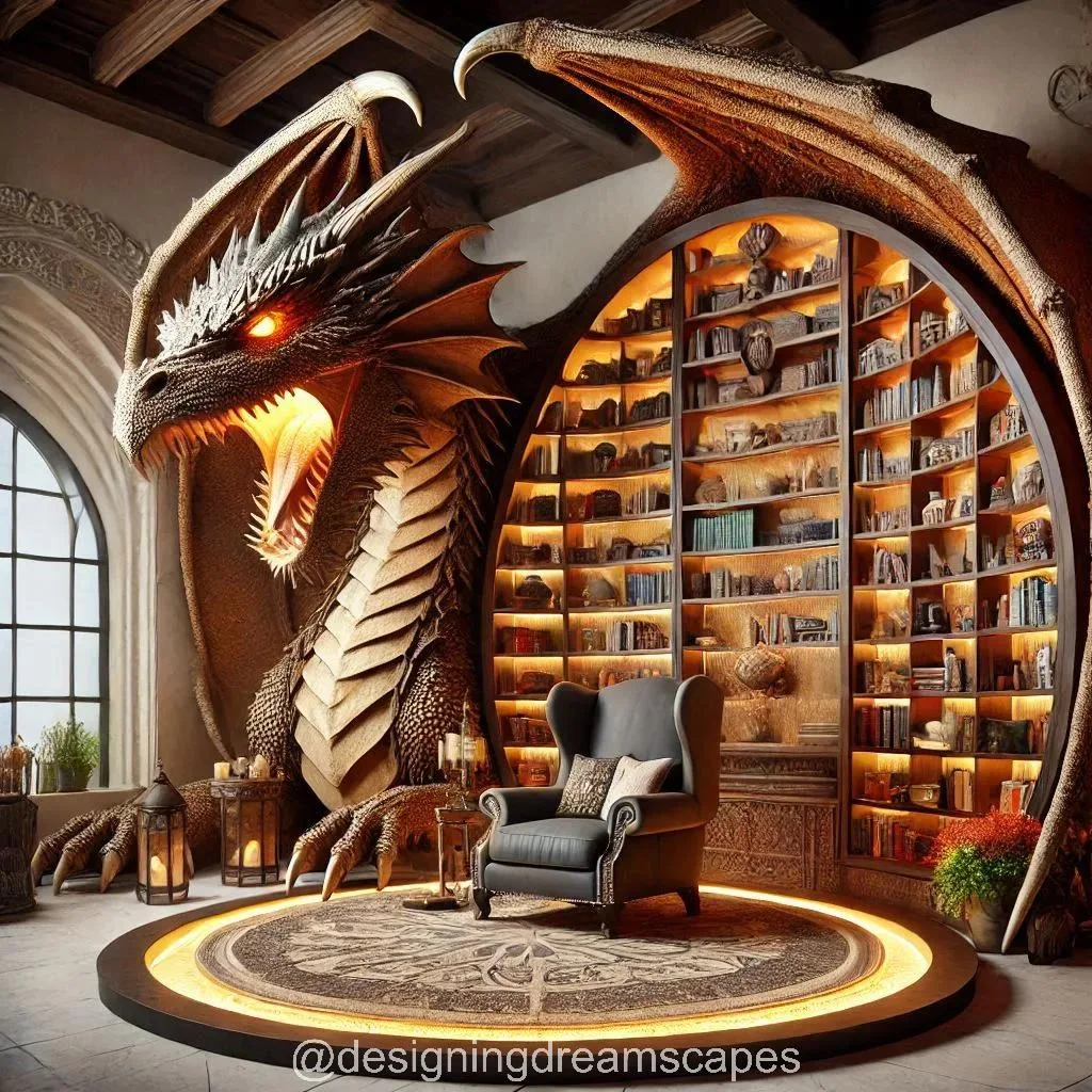 Elevate Your Décor with a Stunning Dragon Bookcase