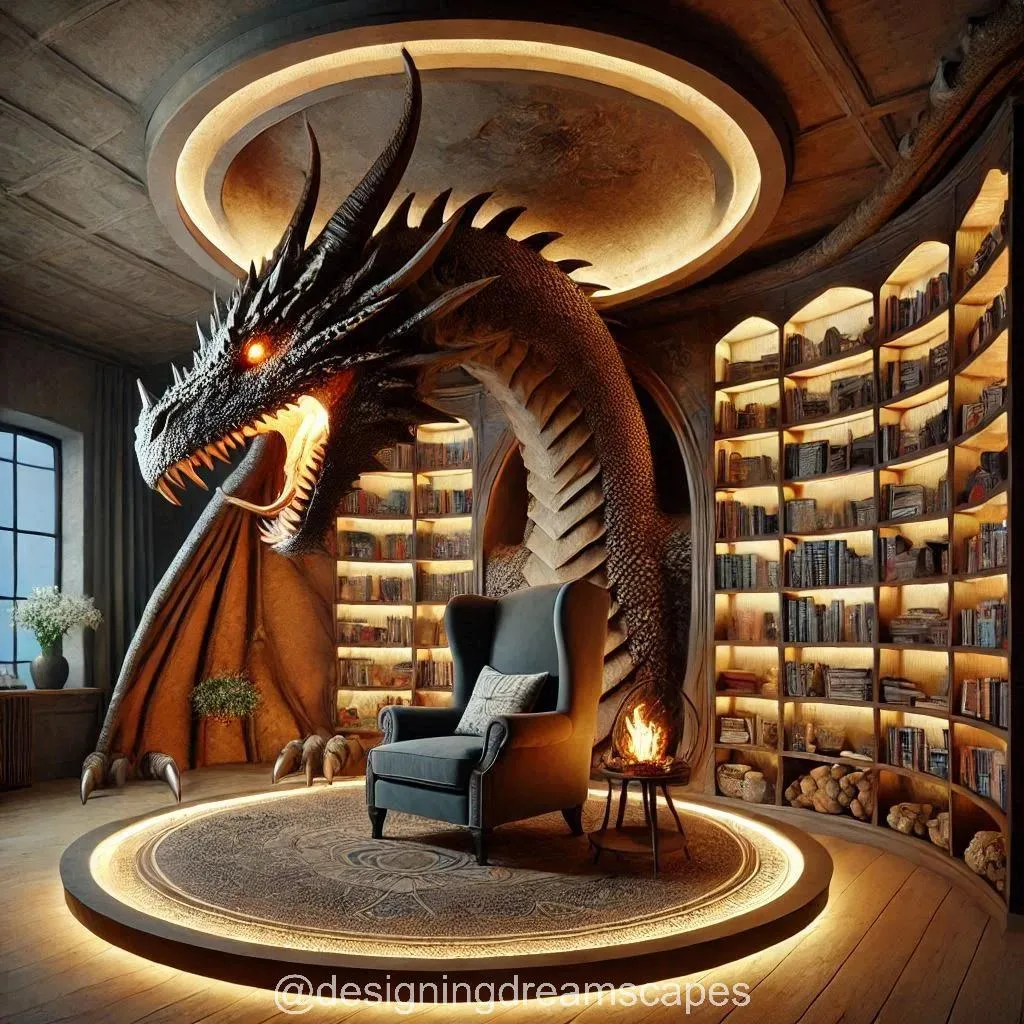 Elevate Your Décor with a Stunning Dragon Bookcase