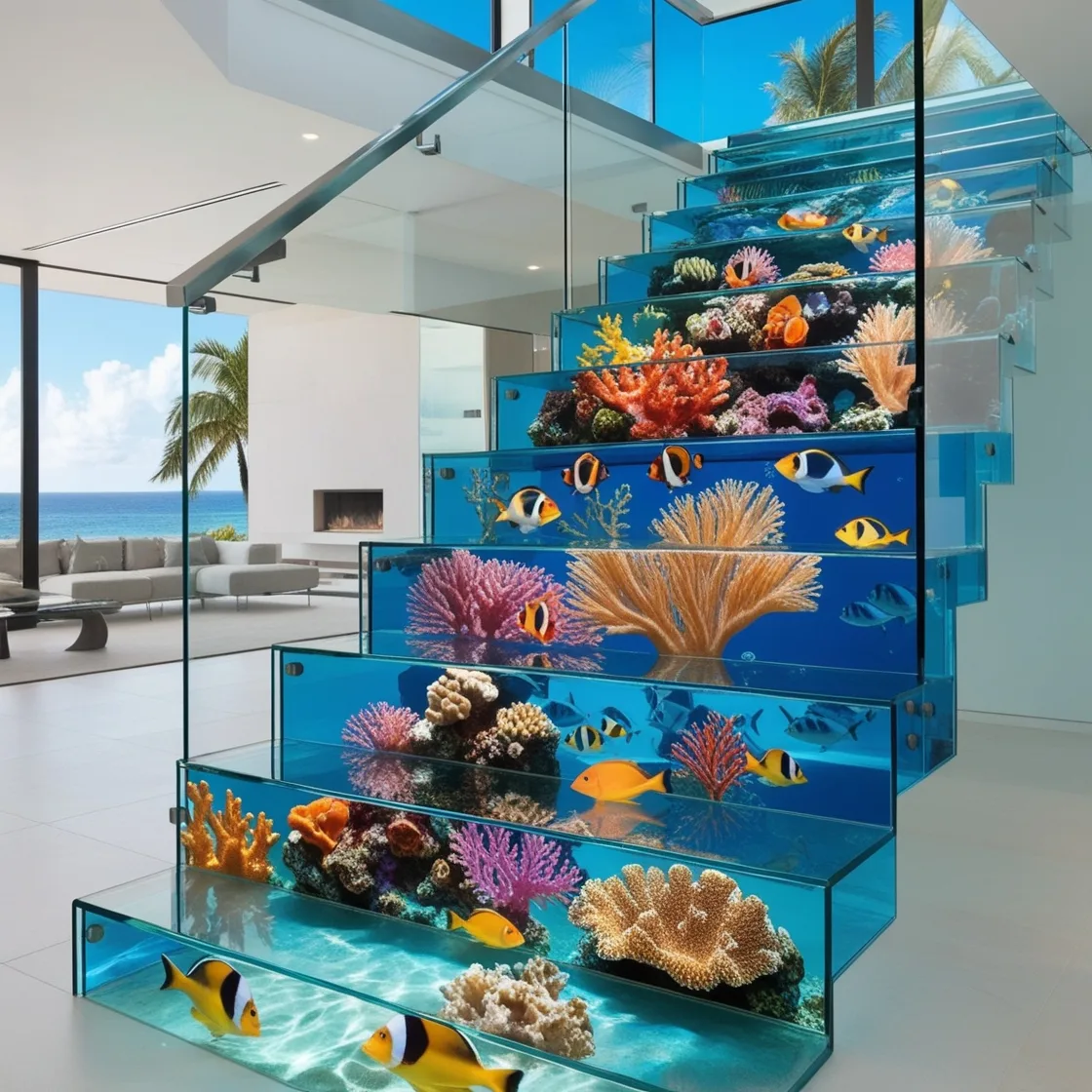 Epoxy Active Scene Staircases: A Perfect Blend of Art and Functionality