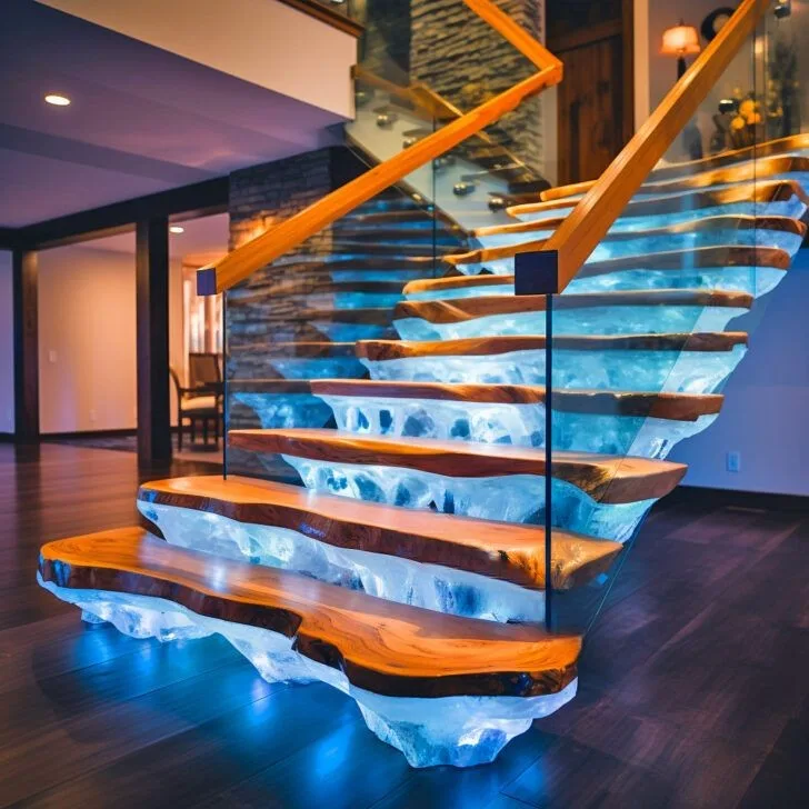 Epoxy Active Scene Staircases: A Perfect Blend of Art and Functionality