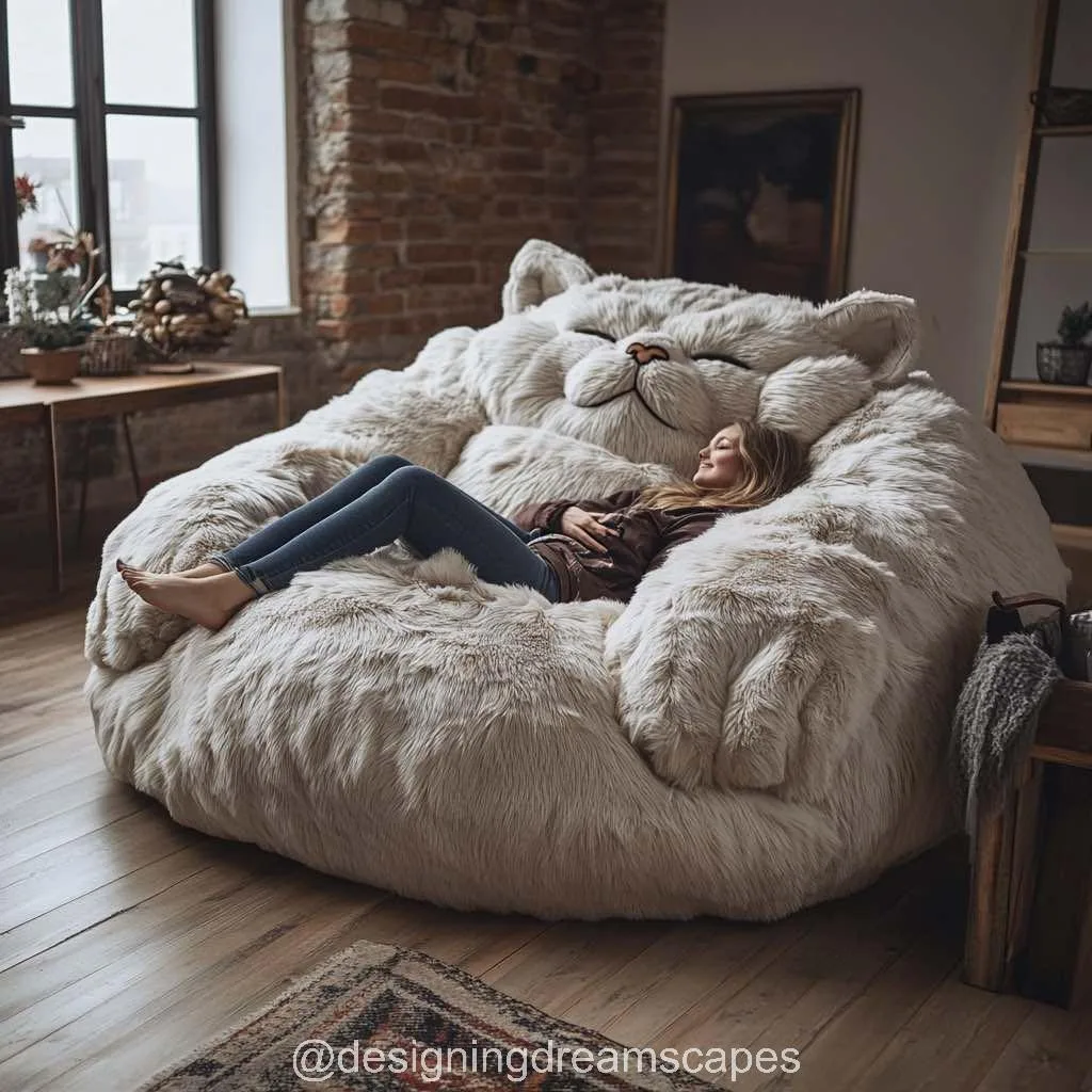 Transform Your Space with a Playful and Plush Giant Animal Lounger