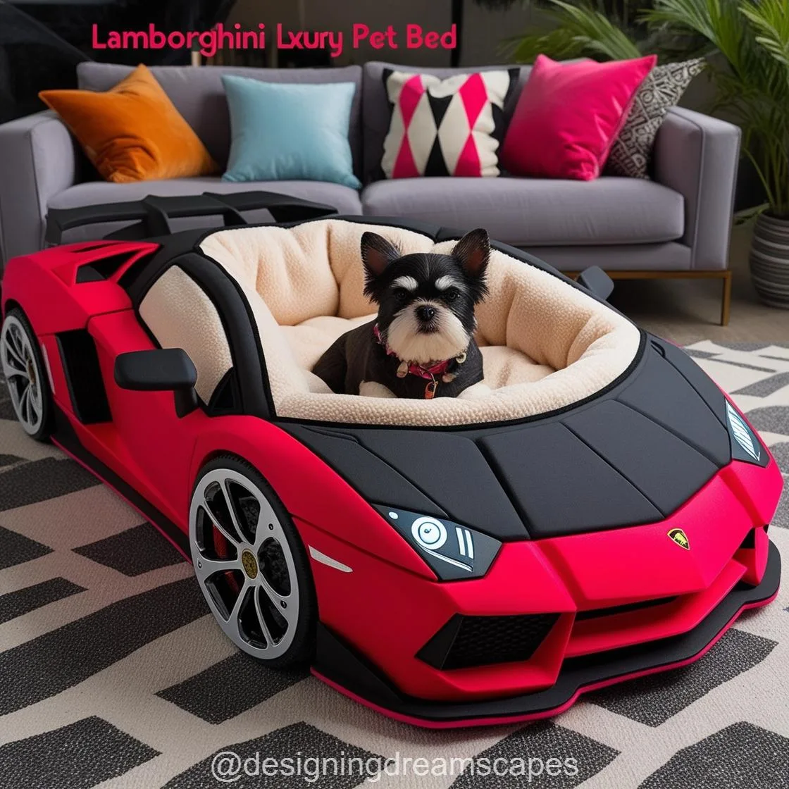 Speed, Style, and Comfort: The Ultimate Lamborghini-Inspired Pet Bed