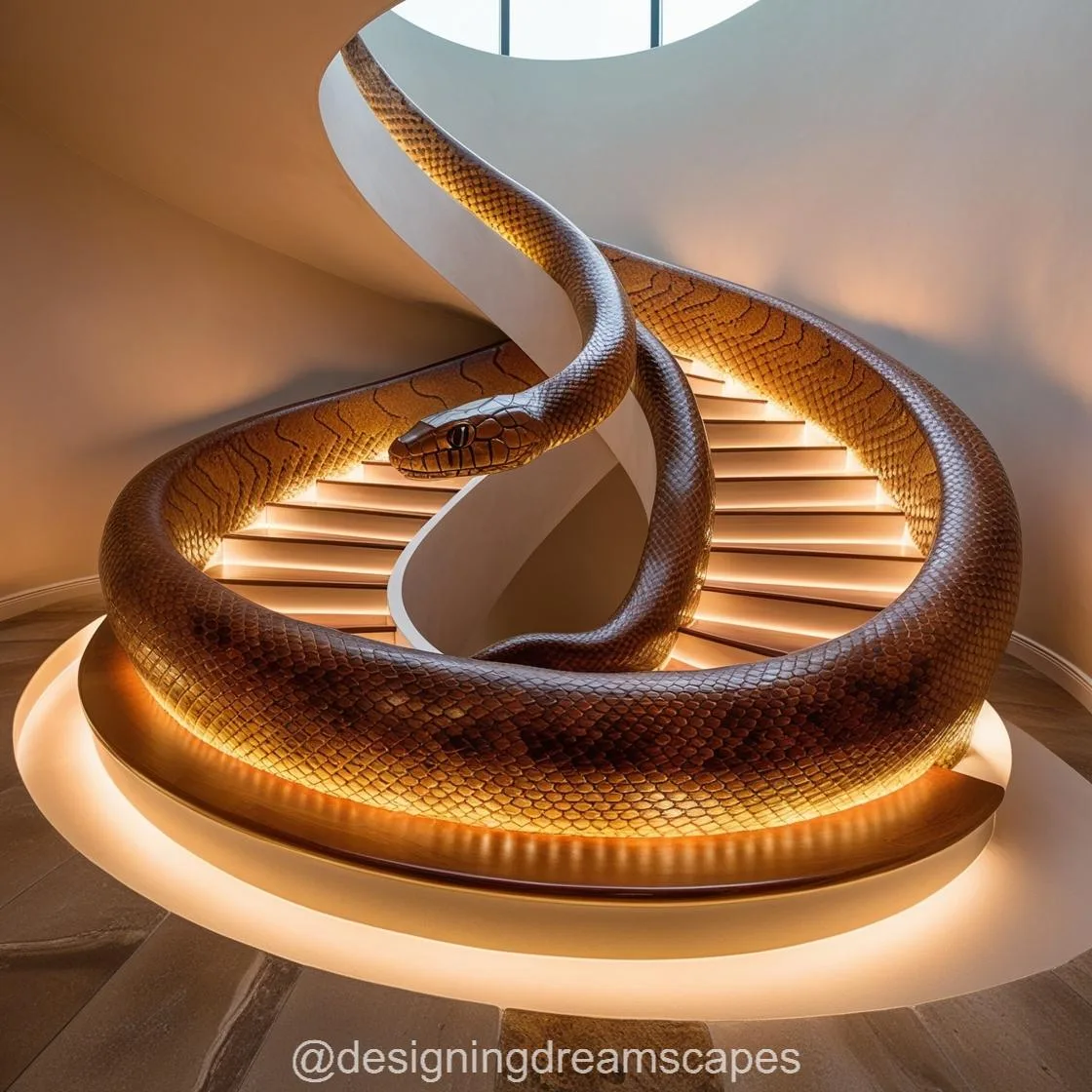 Serpentine Beauty: Transform Your Home with a Snake Shaped Staircase