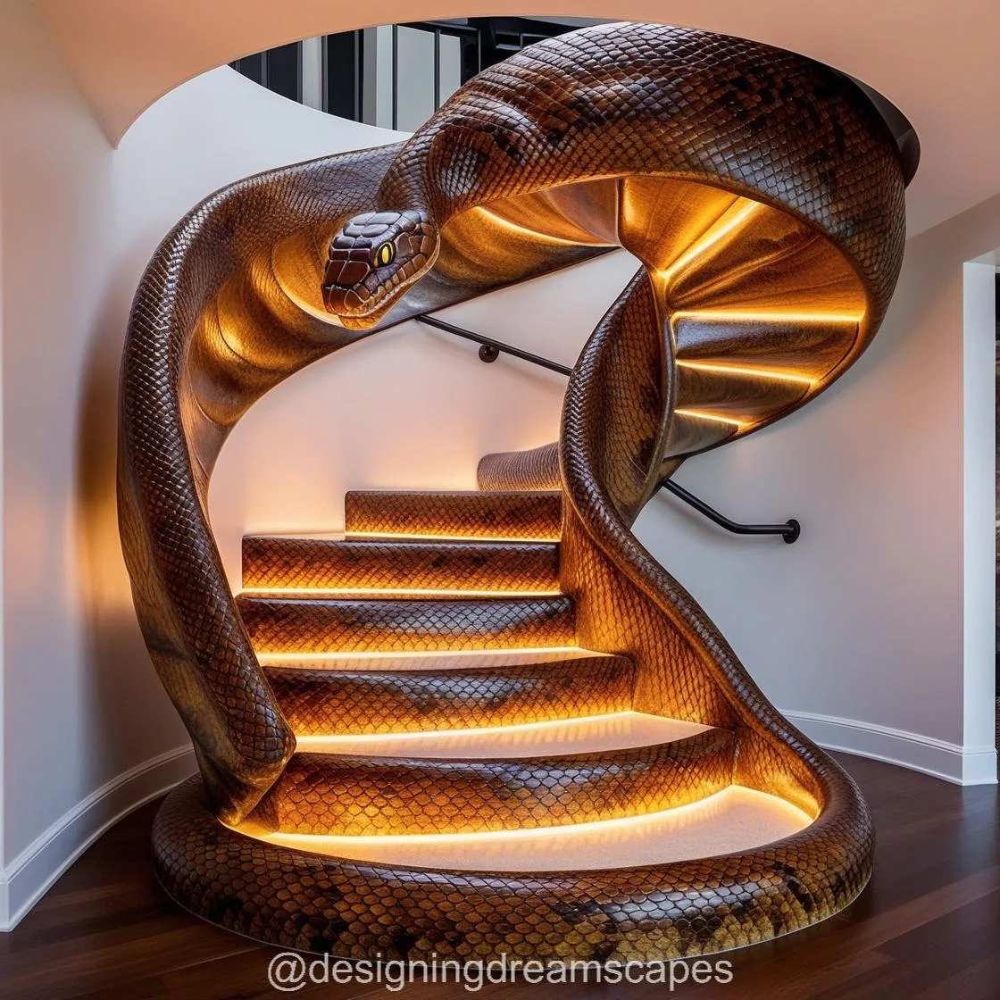 Serpentine Beauty: Transform Your Home with a Snake Shaped Staircase