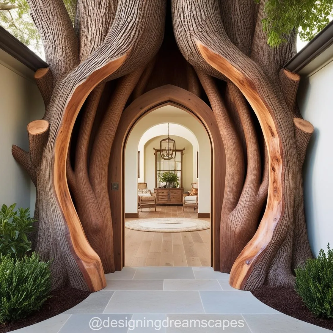 Tree Shaped Doorways: Nature-Inspired Entrances for Your Home