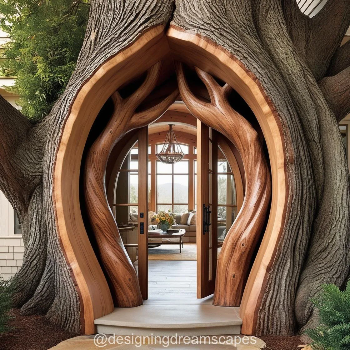 Tree Shaped Doorways: Nature-Inspired Entrances for Your Home