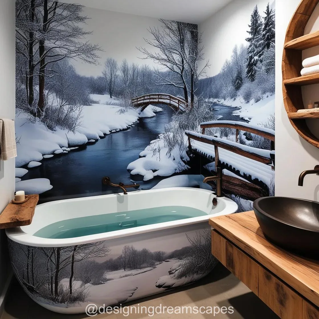 Transform Your Bathroom into a Winter Wonderland with Winter Themed Bathtubs