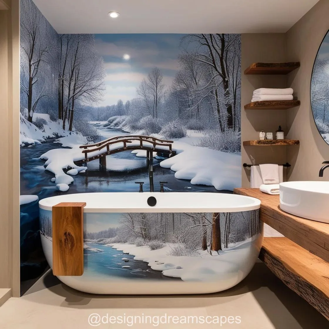 Transform Your Bathroom into a Winter Wonderland with Winter Themed Bathtubs