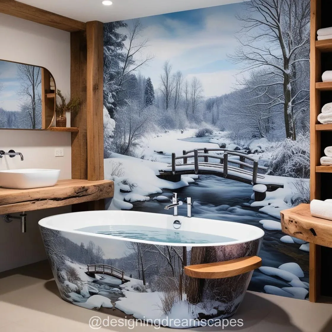 Transform Your Bathroom into a Winter Wonderland with Winter Themed Bathtubs