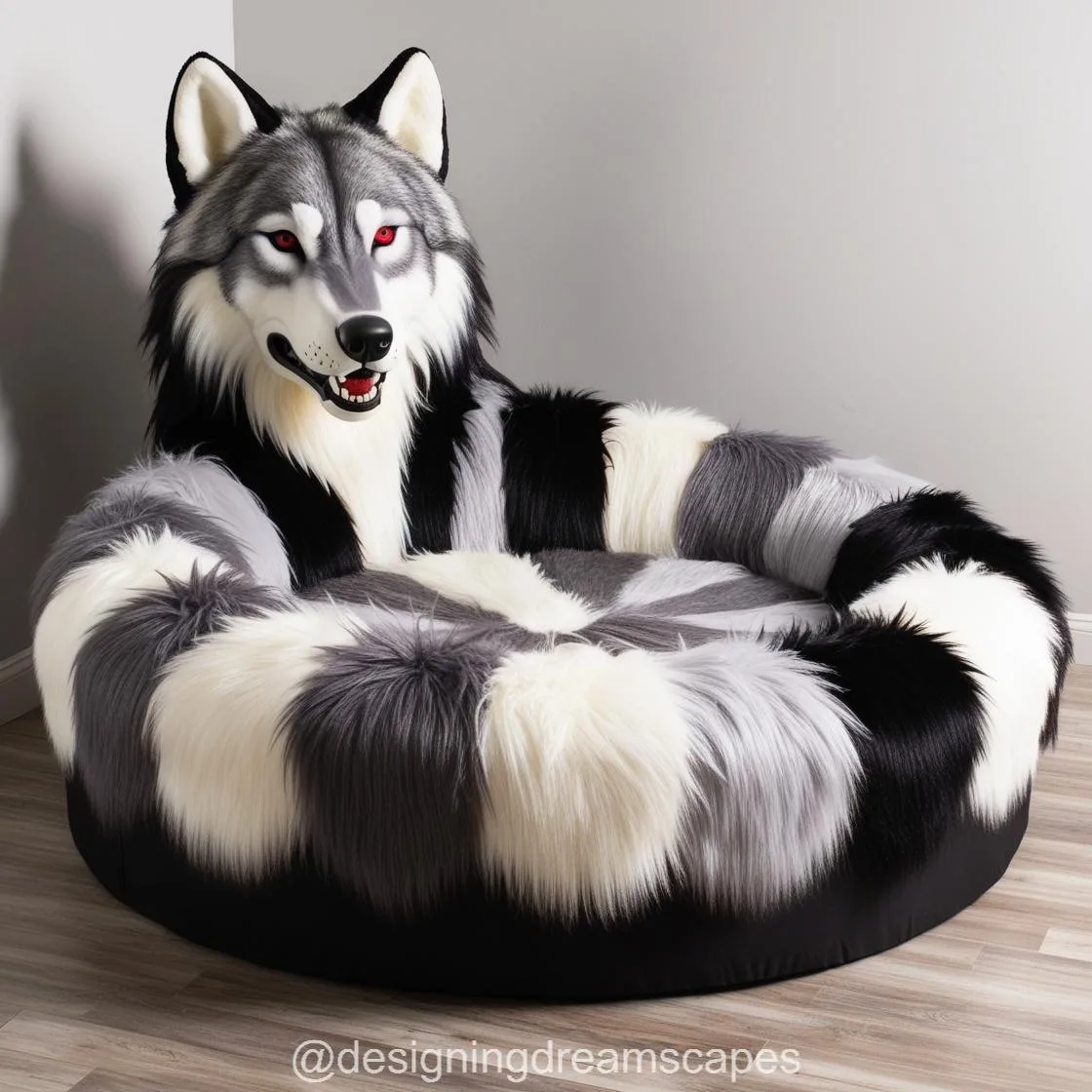 Unleash Your Wild Side with the Unique and Cozy Wolf Lounger