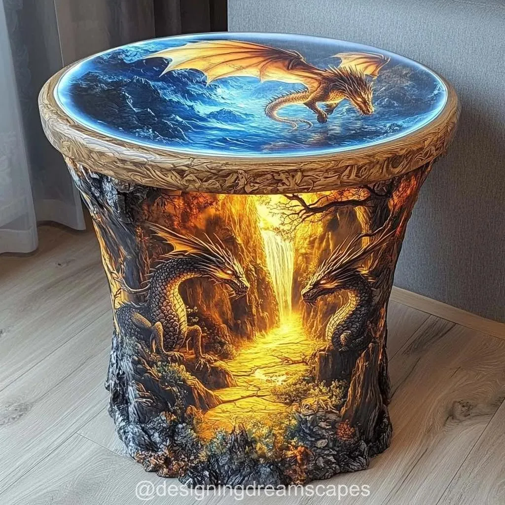 Unleash Elegance and Power with Dragon Themed Coffee Tables