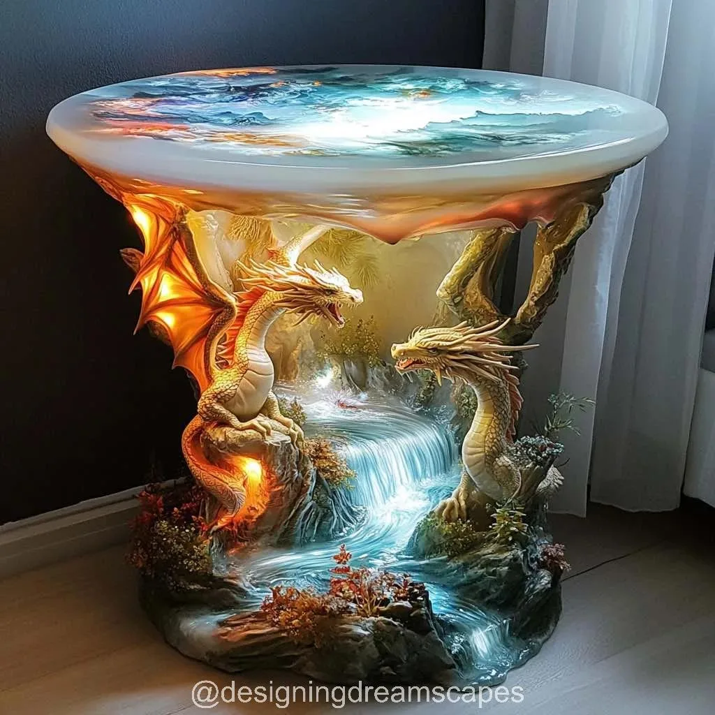 Unleash Elegance and Power with Dragon Themed Coffee Tables