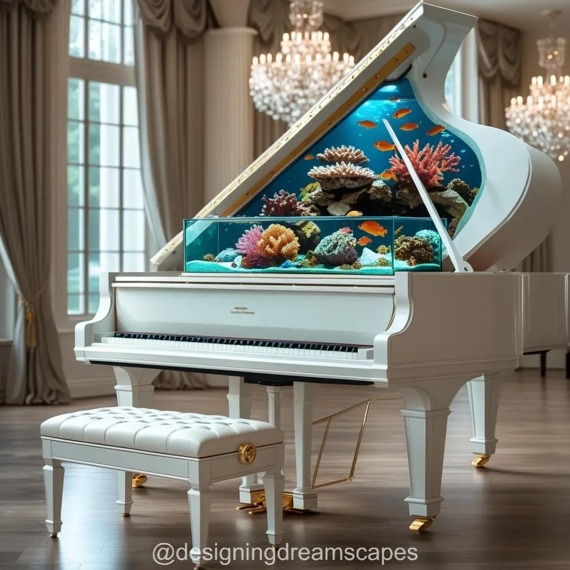 The Concept of Aquarium Pianos: Where Music Meets Marine Art