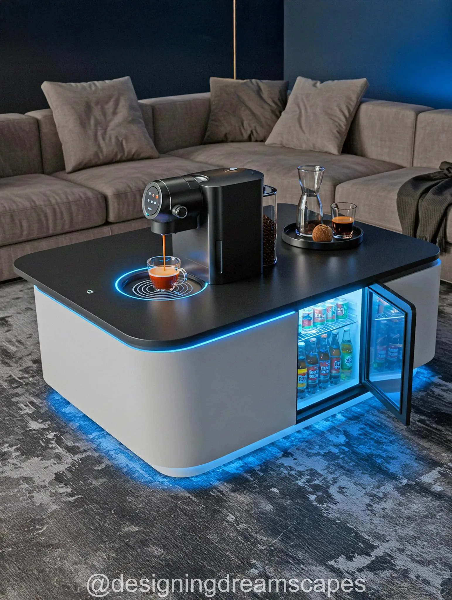 A Coffee Table with a Built-in Coffee Maker: The Perfect Fusion of Convenience and Style