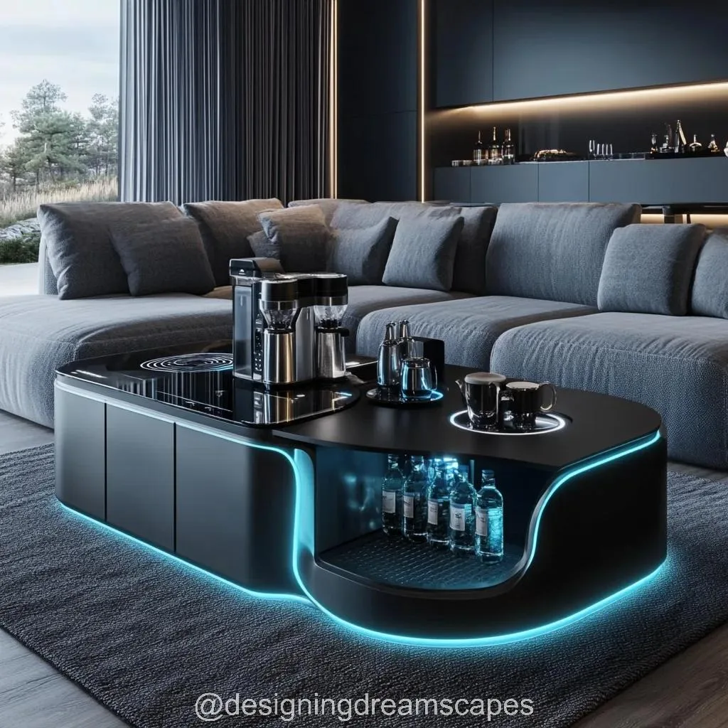 A Coffee Table with a Built-in Coffee Maker: The Perfect Fusion of Convenience and Style