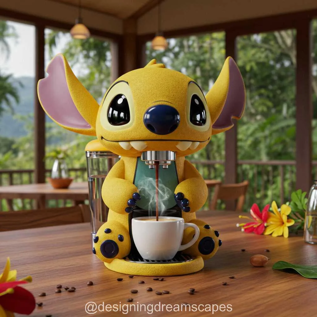 Brew with a Touch of Whimsy: The Stitch Coffee Maker for Disney Fans