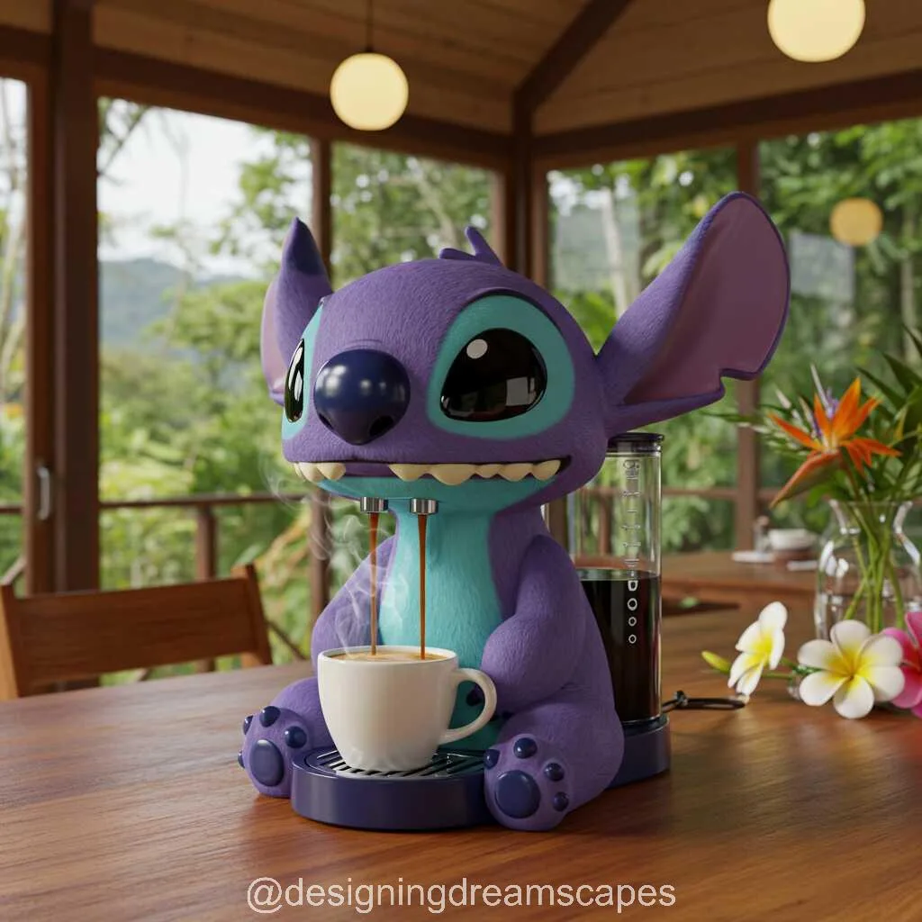 Brew with a Touch of Whimsy: The Stitch Coffee Maker for Disney Fans