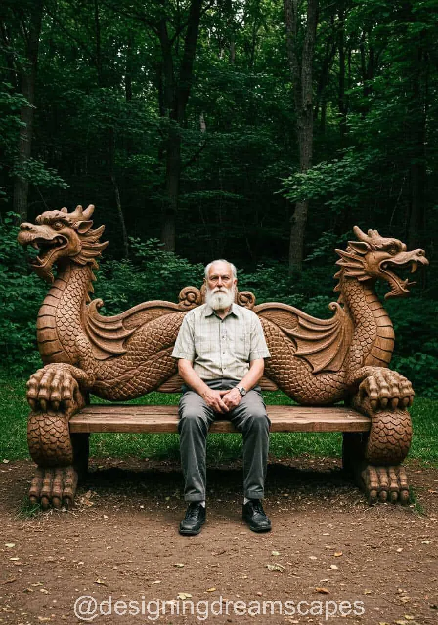 Dragon Wooden Bench Carved: A Majestic Blend of Art and Craftsmanship