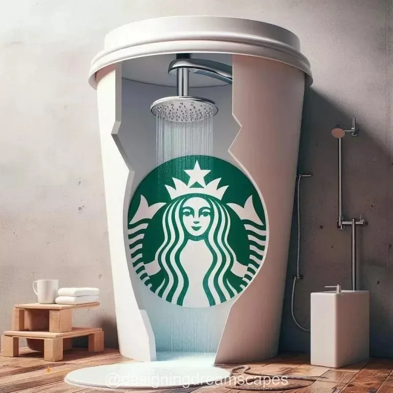 Experience Ultimate Refreshment with the Giant Coffee Cup Shower