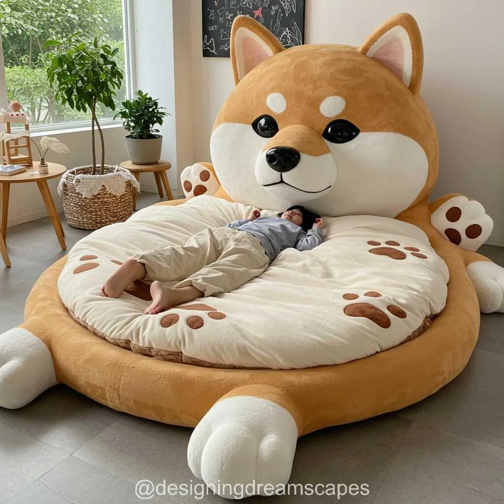 Sleep Like a Pup: The Giant Dog Inspired Bed for Humans