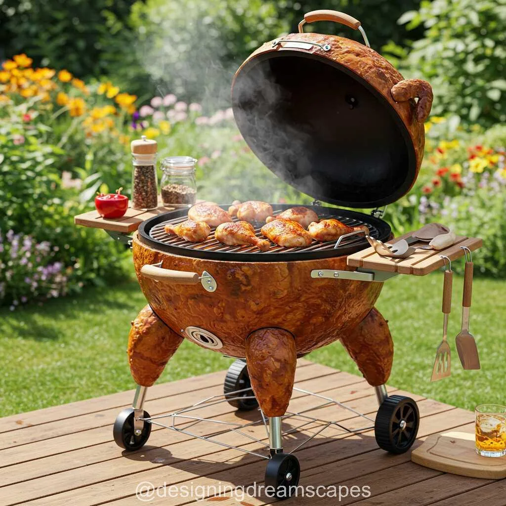 Sizzling Fun: Transform Your BBQ Experience with a Grilled Chicken Shaped BBQ Grill