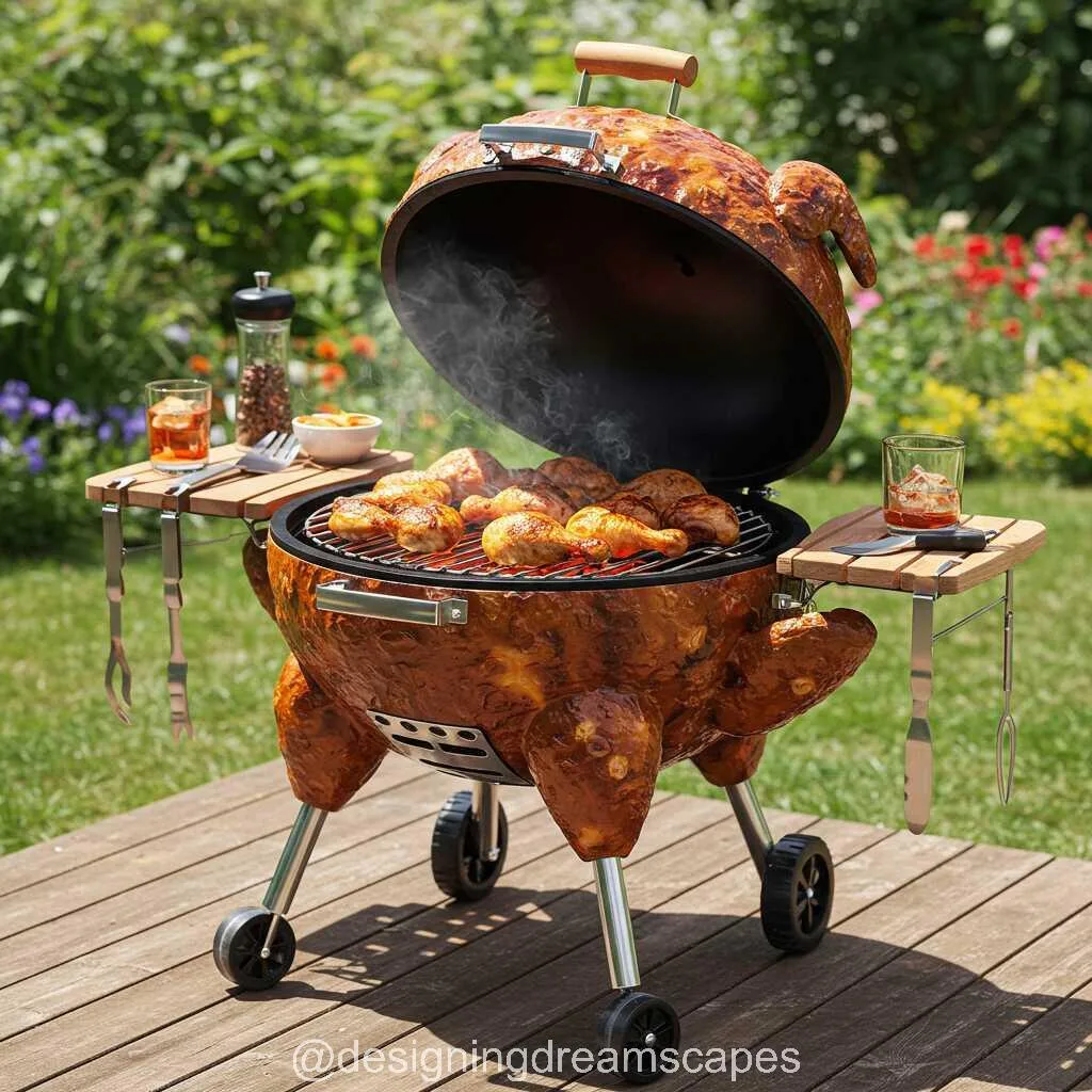 Sizzling Fun: Transform Your BBQ Experience with a Grilled Chicken Shaped BBQ Grill