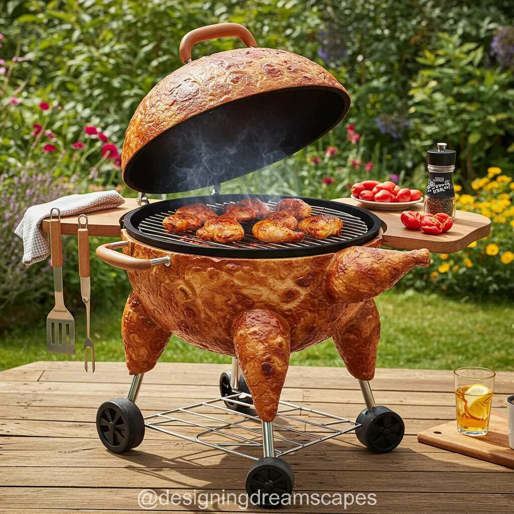 Sizzling Fun: Transform Your BBQ Experience with a Grilled Chicken Shaped BBQ Grill