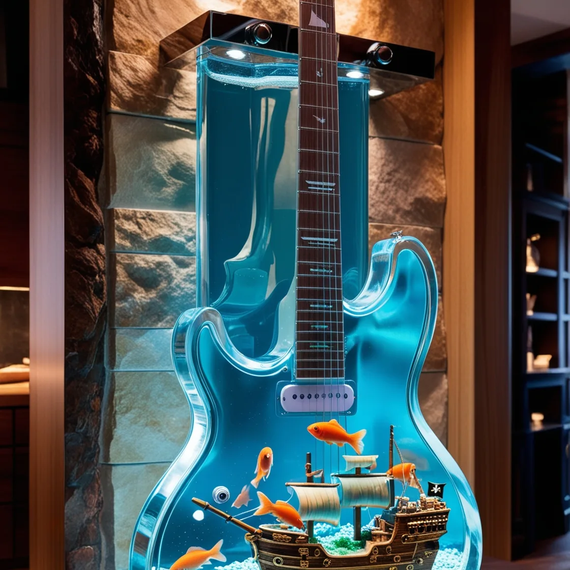 Strum the Waves: Guitar Aquariums That Rock Your Décor