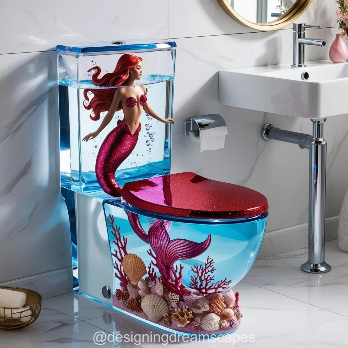 Transform Your Bathroom with Stunning Mermaid Toilets – A Magical Underwater Escape