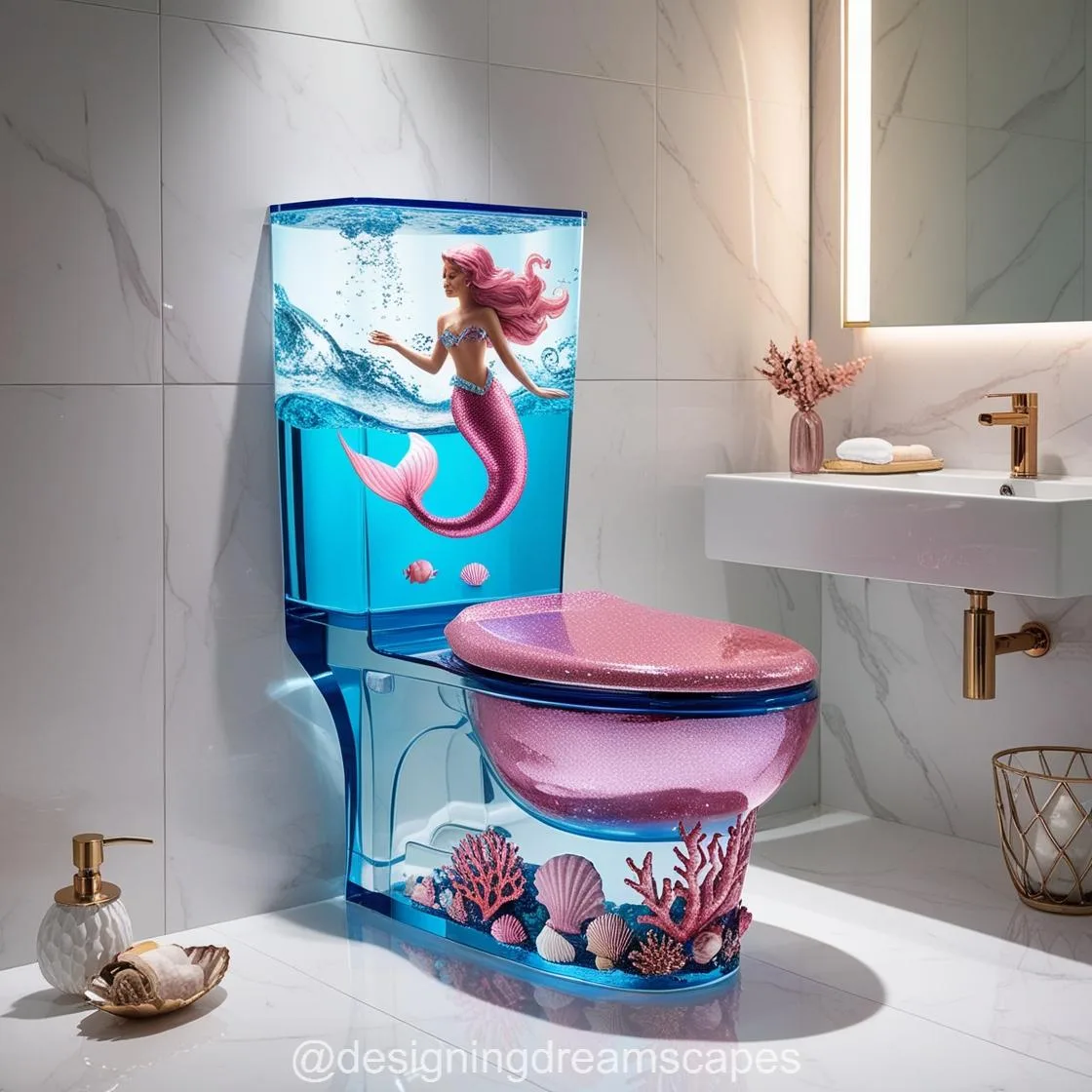 Transform Your Bathroom with Stunning Mermaid Toilets – A Magical Underwater Escape