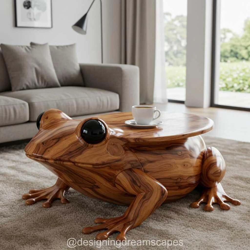 Wooden Frog Coffee Table: A Whimsical Blend of Nature and Functionality