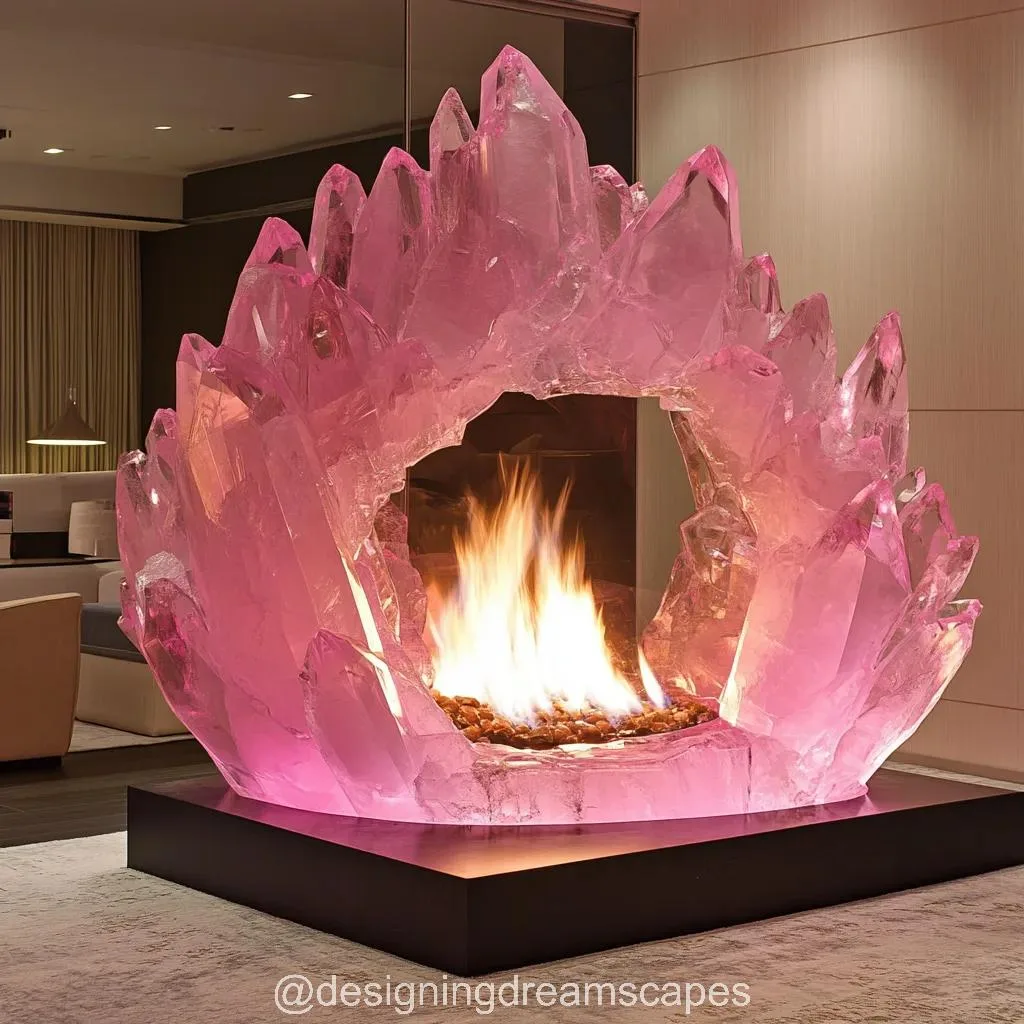 Mineral Crystal Fireplaces: A Dazzling Fusion of Nature and Warmth