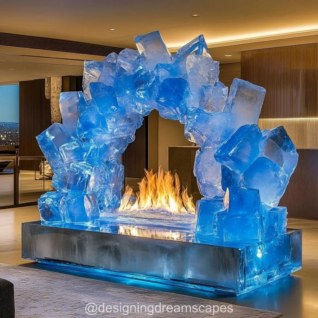 Mineral Crystal Fireplaces: A Dazzling Fusion of Nature and Warmth