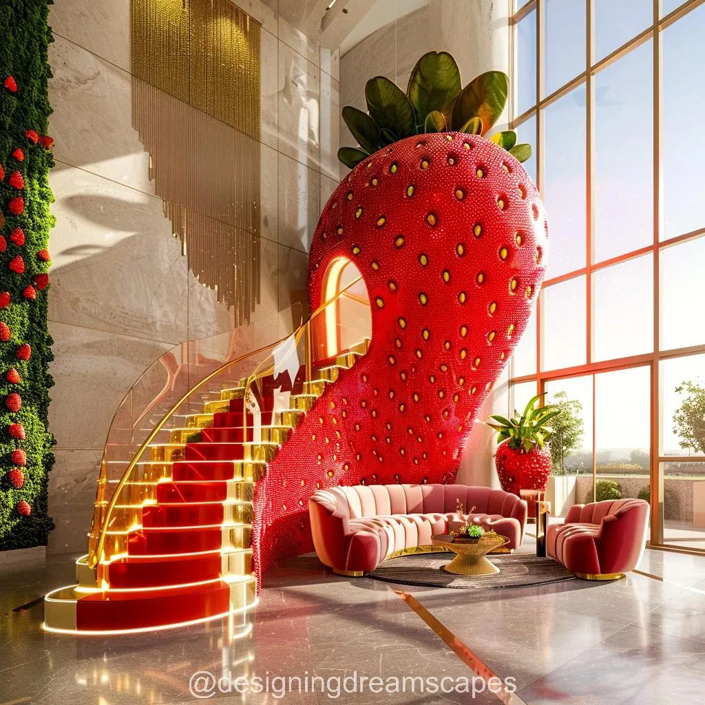 Bring Nature Indoors with Vibrant and Lush Fruit Staircases