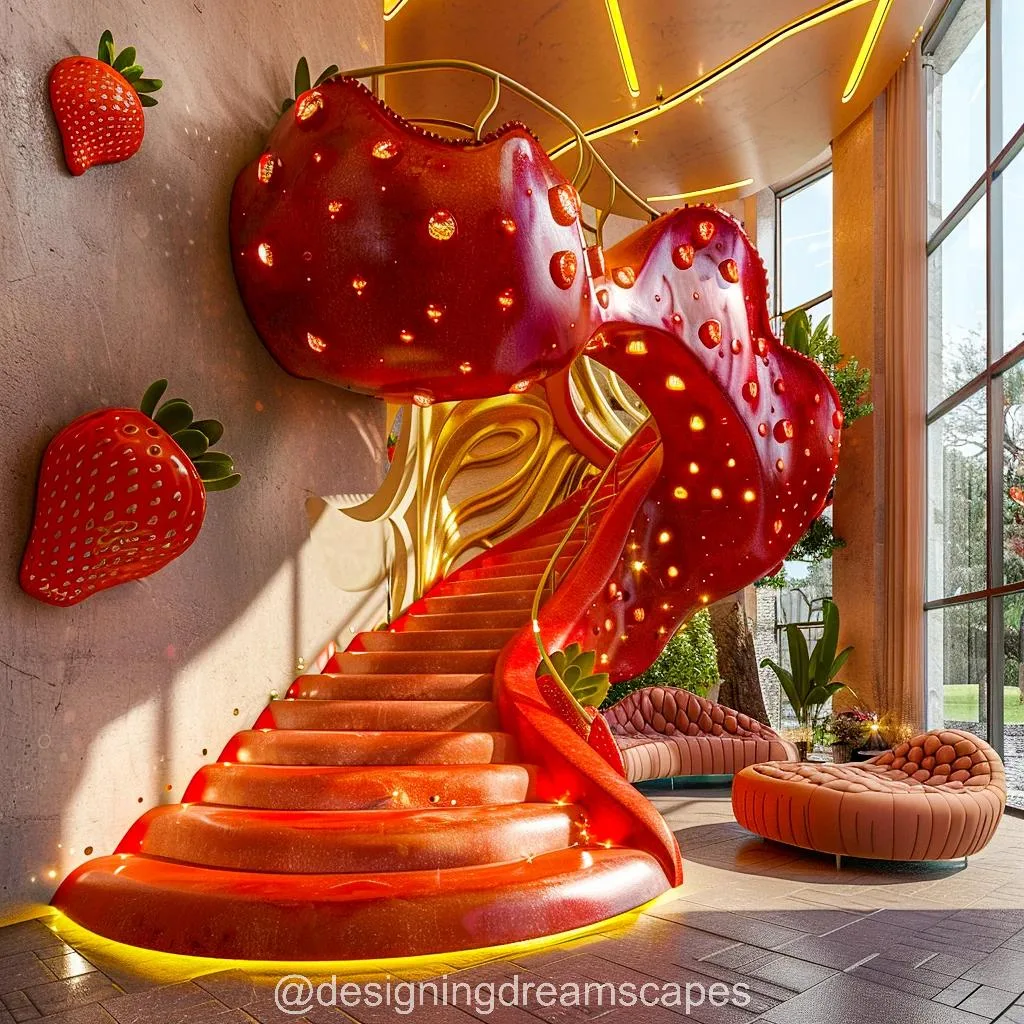 Bring Nature Indoors with Vibrant and Lush Fruit Staircases