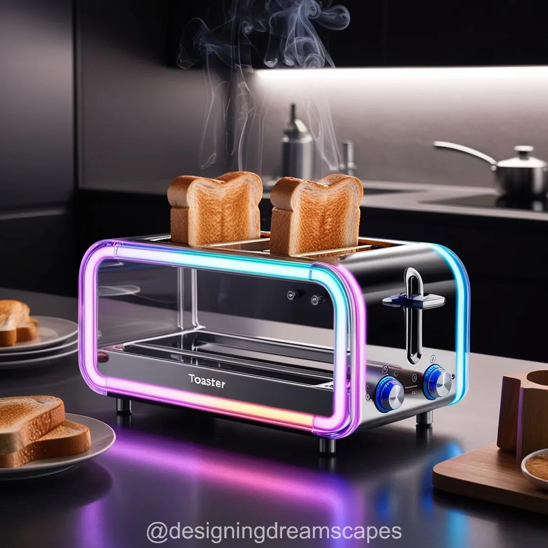 A Glass Neon Toaster: Combining Style, Innovation, and Performance