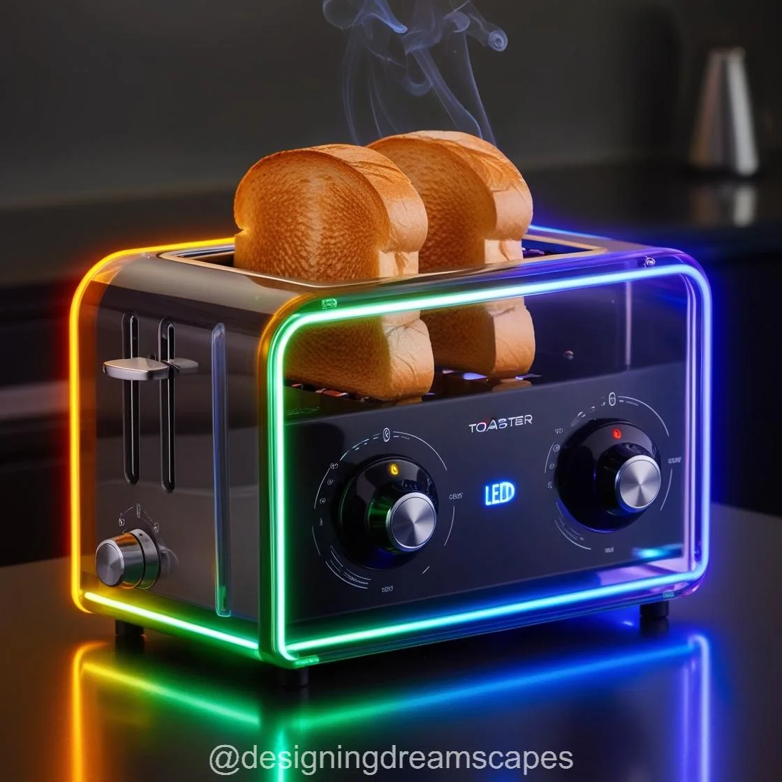 A Glass Neon Toaster: Combining Style, Innovation, and Performance