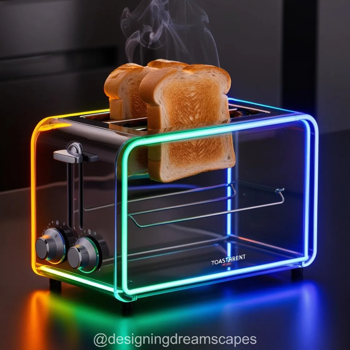 A Glass Neon Toaster: Combining Style, Innovation, and Performance